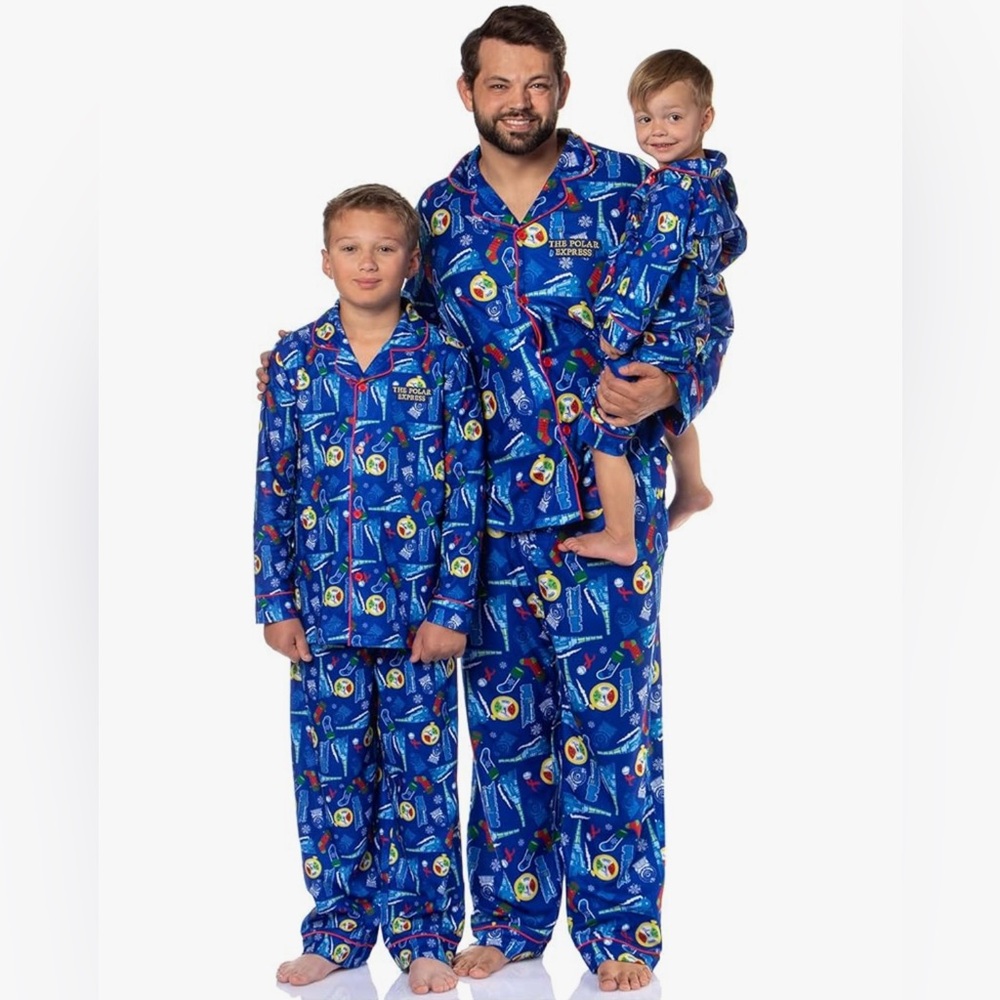 The Polar Express Christmas Family Matching Pajama Set Kids Size 10